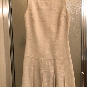 ABS by Allen Schwartz white, retro-inspired dress.